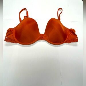 Gilligan & O'Malley Vibrant Orange Lace Bra